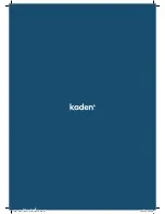 Предварительный просмотр 36 страницы Kaden KS09 Installation Manual