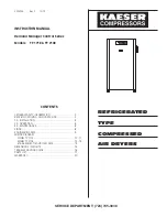 Preview for 1 page of KAESER TF 171E Instruction Manual