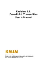 Kahn Easidew I.S. User Manual preview