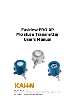 Предварительный просмотр 1 страницы Kahn Easidew PRO XP User Manual