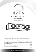 Kahn Little boy User Handbook Manual preview