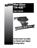 Предварительный просмотр 1 страницы Kaidan Meridian TM-400 User Manual