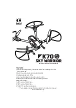 KaiDeng K70 Sky Warrior User Manual preview