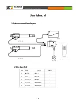 Preview for 1 page of Kaidi KDDY008B User Manual