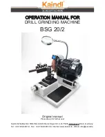 Предварительный просмотр 1 страницы Kaindl BSG 20/2 Operation Manual