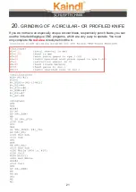 Preview for 21 page of Kaindl RMS-CNC Operating Manual