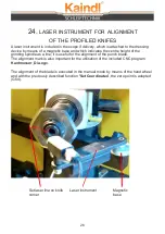 Предварительный просмотр 26 страницы Kaindl RMS-CNC Operating Manual