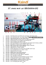 Предварительный просмотр 30 страницы Kaindl SSG 600-M-LF Operating	 Instruction