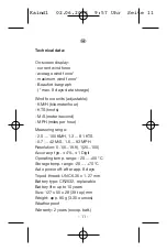 Preview for 11 page of Kaindl Windmaster 2 Operating Instructions Manual