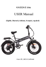 KAISDA K2 User Manual preview