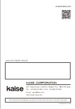 Предварительный просмотр 31 страницы Kaise KG-300 Instruction Manual