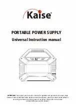 Предварительный просмотр 1 страницы Kaise S365 User Manual