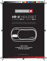 Kaiser Baas CASQUE VR-X User Manual preview
