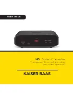 Предварительный просмотр 1 страницы Kaiser Baas KBA03052 User Manual