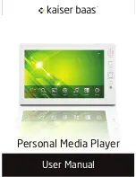 Kaiser Baas Personal Media Player User Manual preview