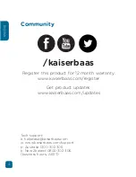 Предварительный просмотр 4 страницы Kaiser Baas R20 User Manual