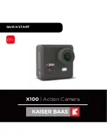 Kaiser Baas X100 Quick Start Manual preview