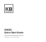 Preview for 1 page of Kaiser Baas X600 Quick Start Manual