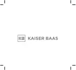 Предварительный просмотр 24 страницы Kaiser Baas XS4 Complete User Manual