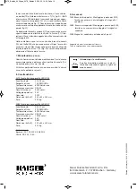 Preview for 12 page of Kaiser Fototechnik 2479 Operating Instructions Manual