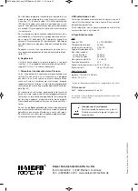 Предварительный просмотр 12 страницы Kaiser Fototechnik RB 550 AS Operating Instructions Manual