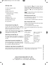 Preview for 4 page of Kaiser Fototechnik Tiltall BS-38 Operating Instructions