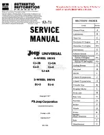 Kaiser-Jeep Jeep CJ-3B Service Manual preview