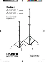 Предварительный просмотр 1 страницы Kaiser AutoFold S Operating Instructions Manual