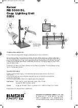 Preview for 2 page of Kaiser RB 5000 DL Instruction Manual