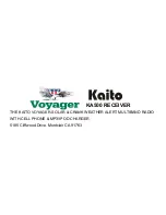 Preview for 19 page of Kaito Voyager KA500 User Manual