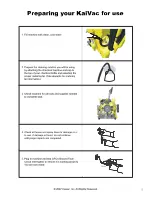 Preview for 10 page of Kaivac 1200 Series Operator And Parts Manual