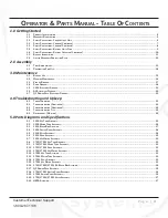 Preview for 4 page of Kaivac 1250 Operator'S & Parts Manual