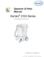 Kaivac 2100 Series Operator'S & Parts Manual preview