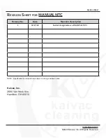 Preview for 3 page of Kaivac NO-TOUCH CLEANING 1200 Series Operator'S & Parts Manual