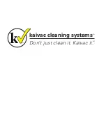 Предварительный просмотр 38 страницы Kaivac NO-TOUCH CLEANING 1200 Series Operator'S & Parts Manual