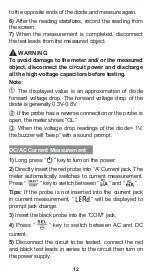 Предварительный просмотр 14 страницы Kaiweets HT112B Manual