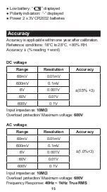 Предварительный просмотр 17 страницы Kaiweets HT112B Manual