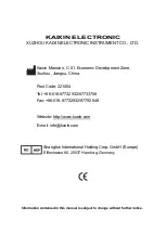 Предварительный просмотр 31 страницы Kaixin MSU1Plus User Manual