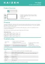 Kaizen KZ-PB20KAC User Manual preview