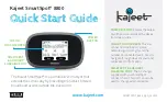 Предварительный просмотр 1 страницы Kajeet SmartSpot 8800 Quick Start Manual