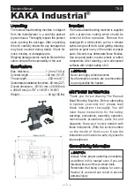 Предварительный просмотр 1 страницы KAKA Industrial TB-12 Operation Manual