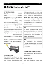 KAKA Industrial W-2416Z Operation Manual preview