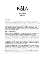 kala U-Bass Owner'S Manual предпросмотр