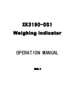 kala XK3190-DS1 Operation Manual предпросмотр