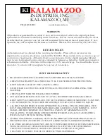 Preview for 3 page of Kalamazoo BG142 Manual