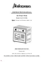 Kalamera KAF-D18DL Instruction Manual preview
