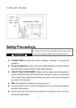 Предварительный просмотр 5 страницы Kalamera KRC-12SS Instruction Manual