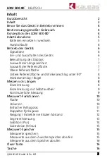 Preview for 3 page of KALEAS 34058 Operating Instruction