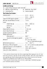 Preview for 23 page of KALEAS 34058 Operating Instruction