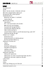 Preview for 3 page of KALEAS LDM 500-60 Operating	 Instruction